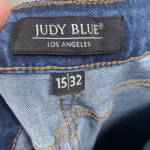 Judy Blue Women's Straight Leg Jeans - Dark Blue - Picture 3 of 8